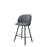 BARHOCKER K99 H - Schwarz/Grau, Holzwerkstoff/Textil (51/105/51cm) - MIRJAN24
