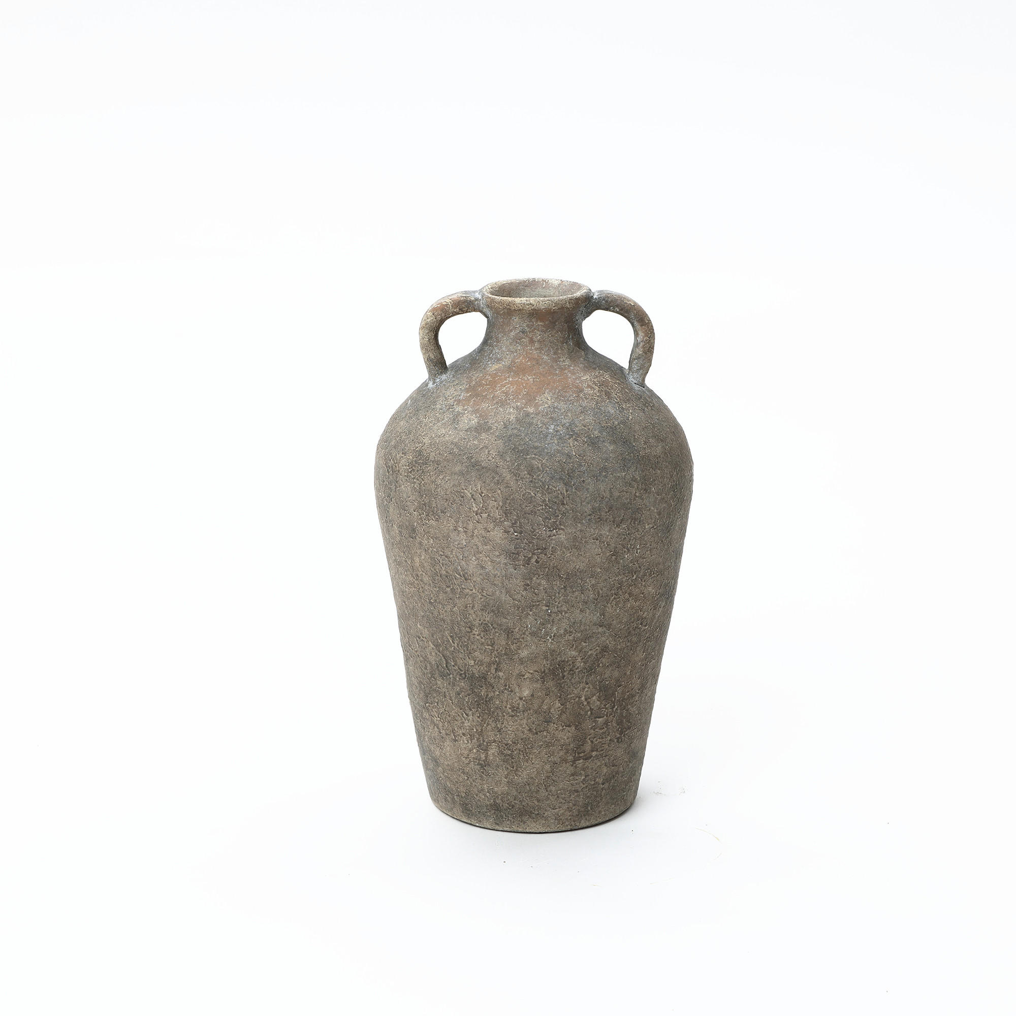 Hometopia Terrakotta-Vase Grau 30 cm