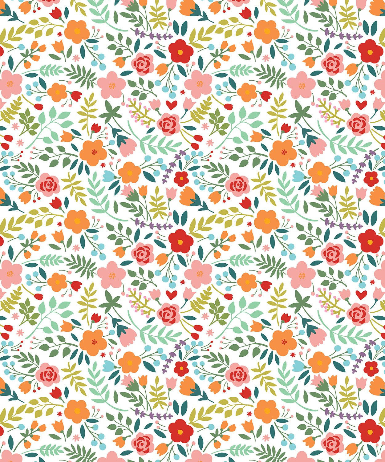 ROLLO LICHTDURCHLÄSSIG 150x180 cm Gemalte Blumen - Grün, Textil (150/180cm) - TULUP