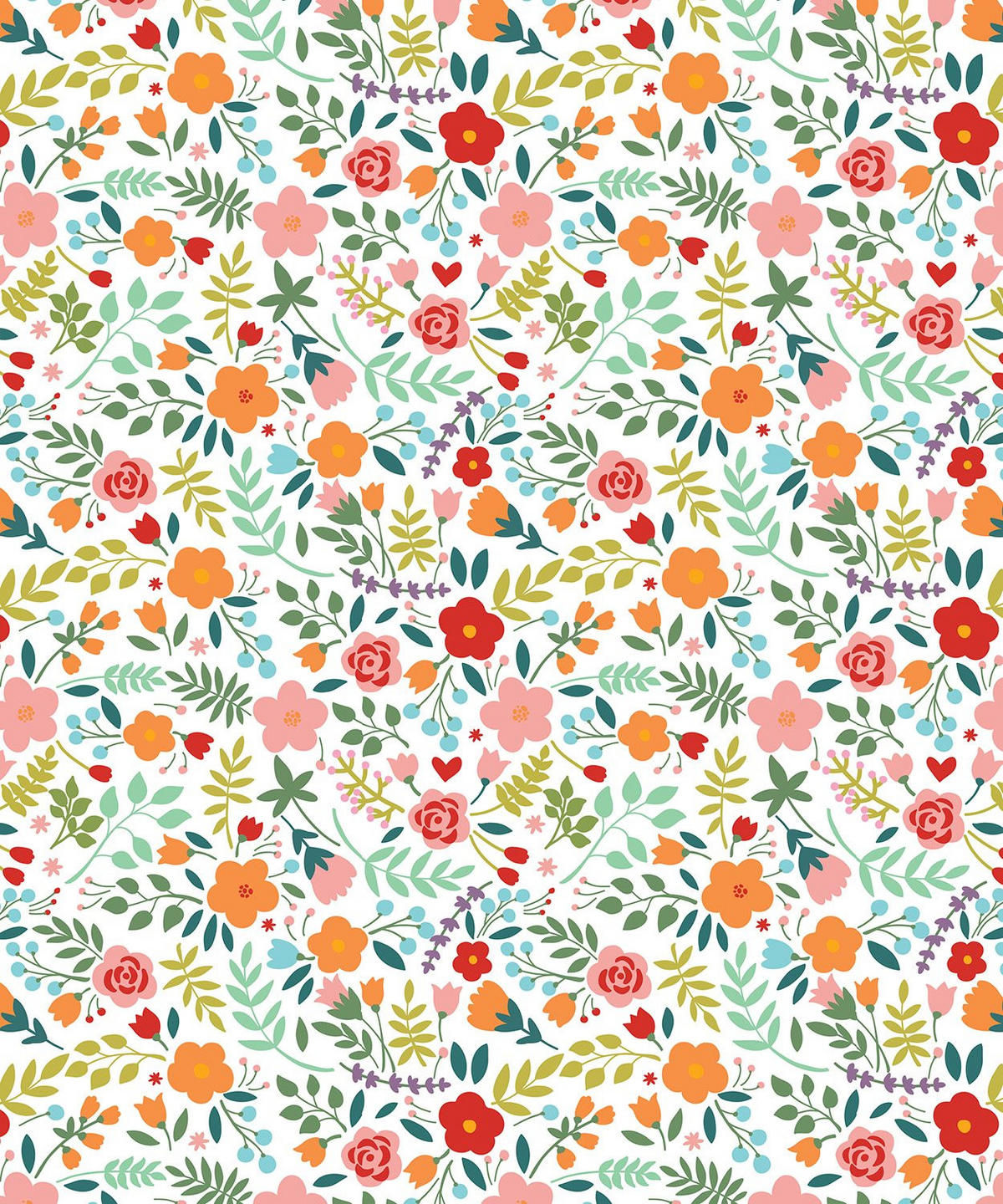 VERDUNKELUNGSROLLO 150x180 cm Gemalte Blumen - Grün, Textil (150/180cm) - TULUP
