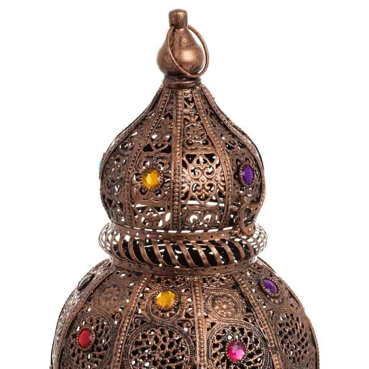 LAMPE aus Metall und Glas, 23x50cm - Multicolor, Metall (23/23/49cm) - Wanderlust