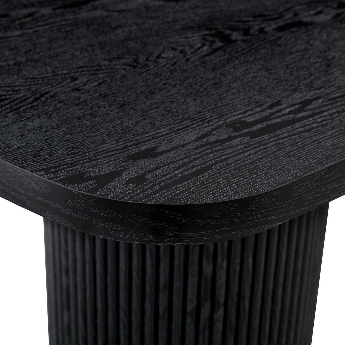ESSTISCH Holzoptik Schwarz 180/90/76 cm - Schwarz, Holz (90/180/76cm) - PANGIVO