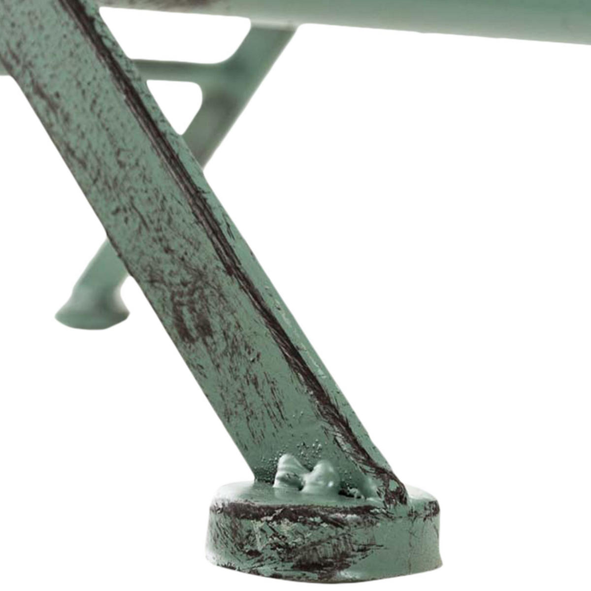 GARTENKLAPPSTUHL 2er Set Metall Antik-Grün - Grün, Metall (42/91/49cm) - CLP