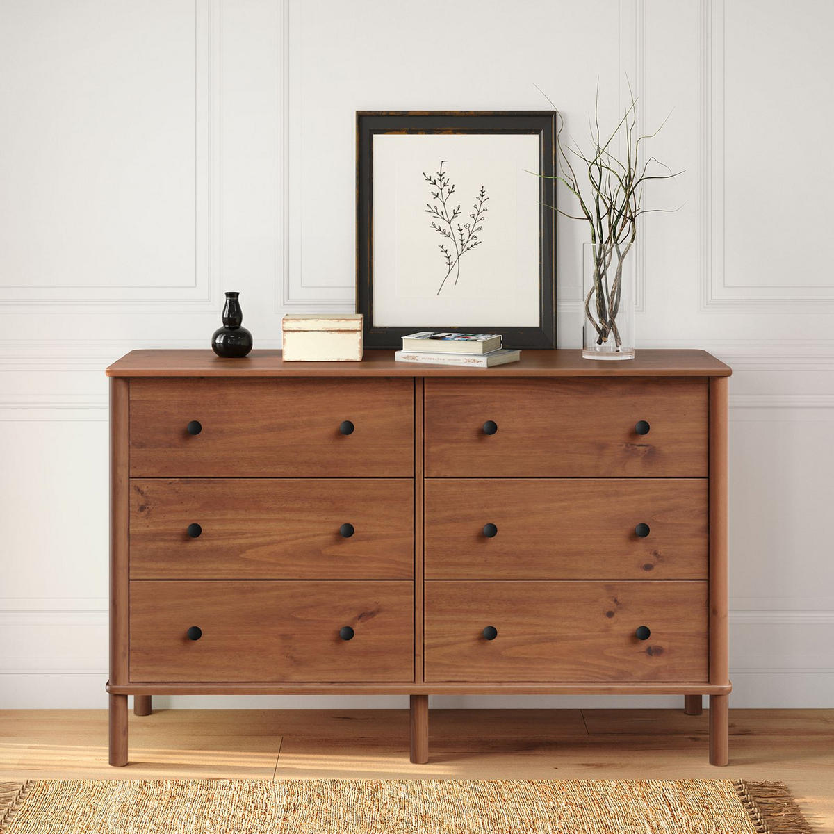 KOMMODE APOANA Kastanie - Kastanienfarben, Holz (132/83/40cm) - IDIMEX