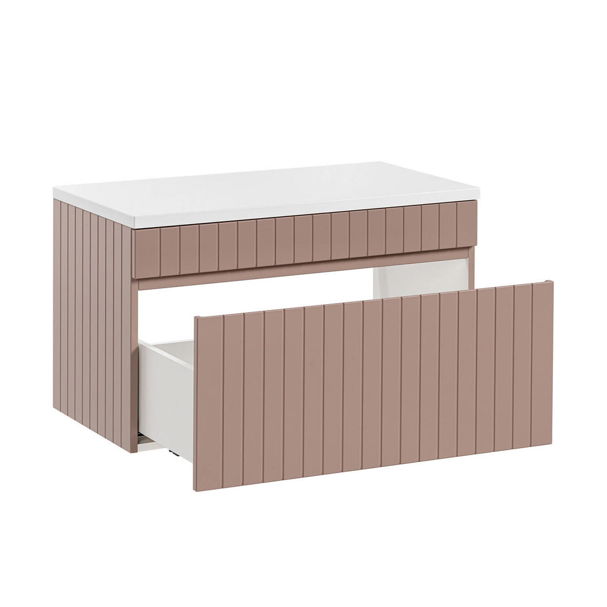 WASCHTISCHUNTERSCHRANK 80.4cm Zelie Rose - Pink, Holzwerkstoff (80.4/48/46cm) - Petits-meubles