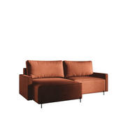 ECKSOFA Braga Mit Schlaffunktion - Rotbraun, Holzwerkstoff/Textil (229/148cm) - Fun Möbel