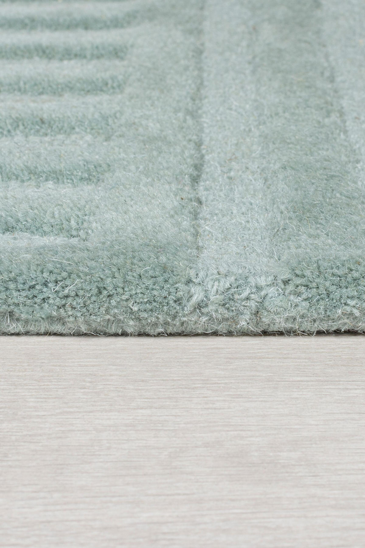 WOLLTEPPICH Pastell-Design, handgetuftet LEVEN BLAKE, Türkis 160x230 cm - Türkis, Textil (160/230cm) - KADIMA DESIGN