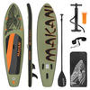STAND UP PADDLE BOARD Makani Olive - Olivgrün, Kunststoff (320/80/15cm) - ECD-Germany