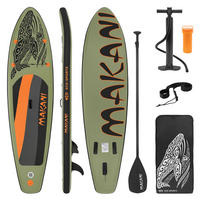 STAND UP PADDLE BOARD Makani Olive - Olivgrün, Kunststoff (320/80/15cm) - ECD-Germany