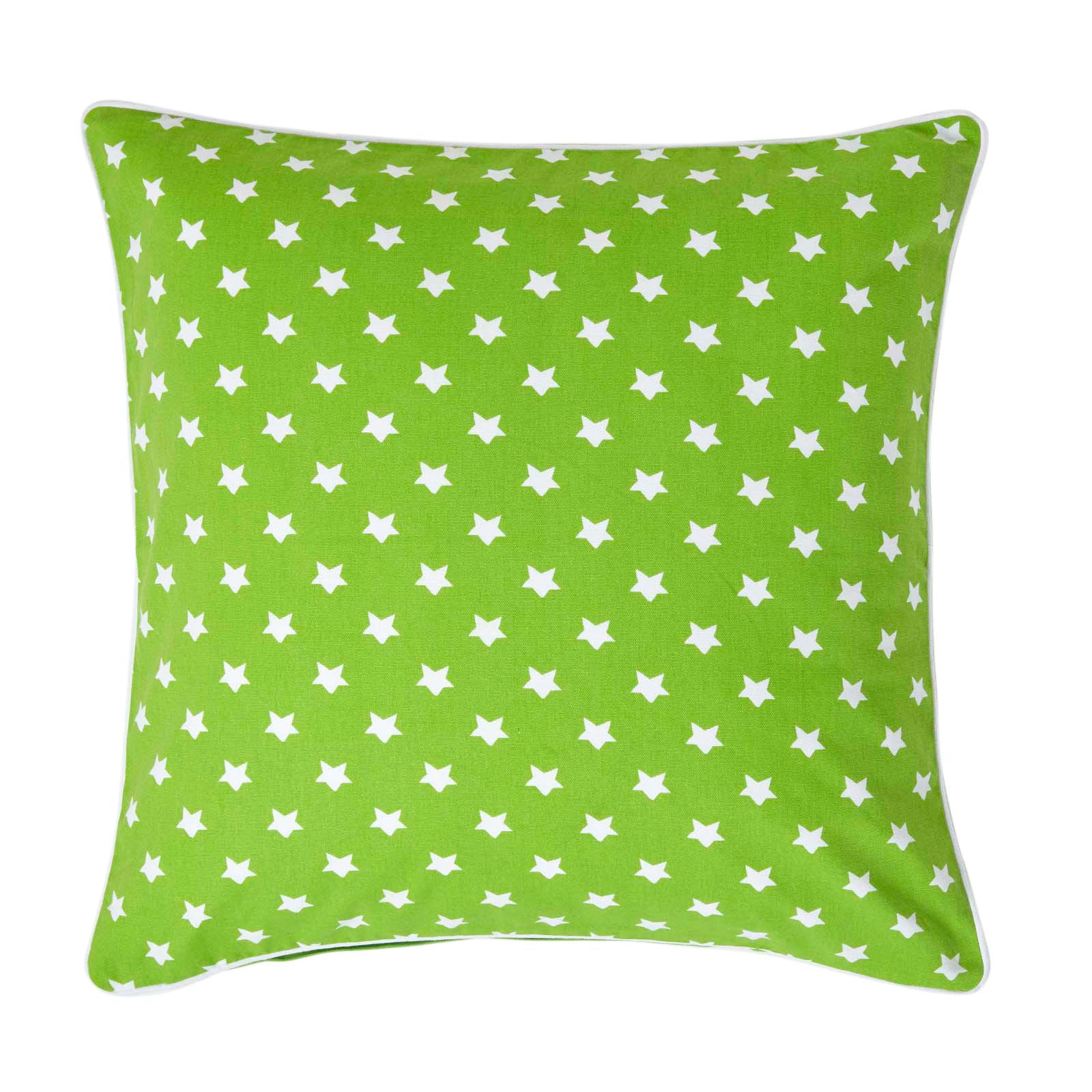 KISSENHÜLLE Sterne 60/60 cm, 100% Baumwolle - Grün, Textil (60/60cm) - Homescapes