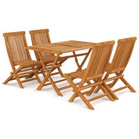 GARTENSET Yau 5-teilig - Braun, Holzwerkstoff - Nettlife