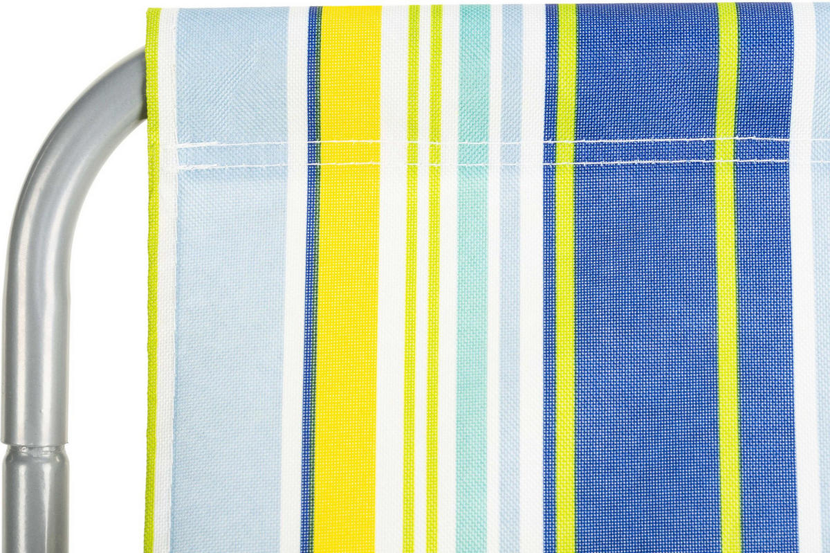 STRANDSTUHL bis 100 kg - Multicolor, Textil/Metall (51/60/97cm)