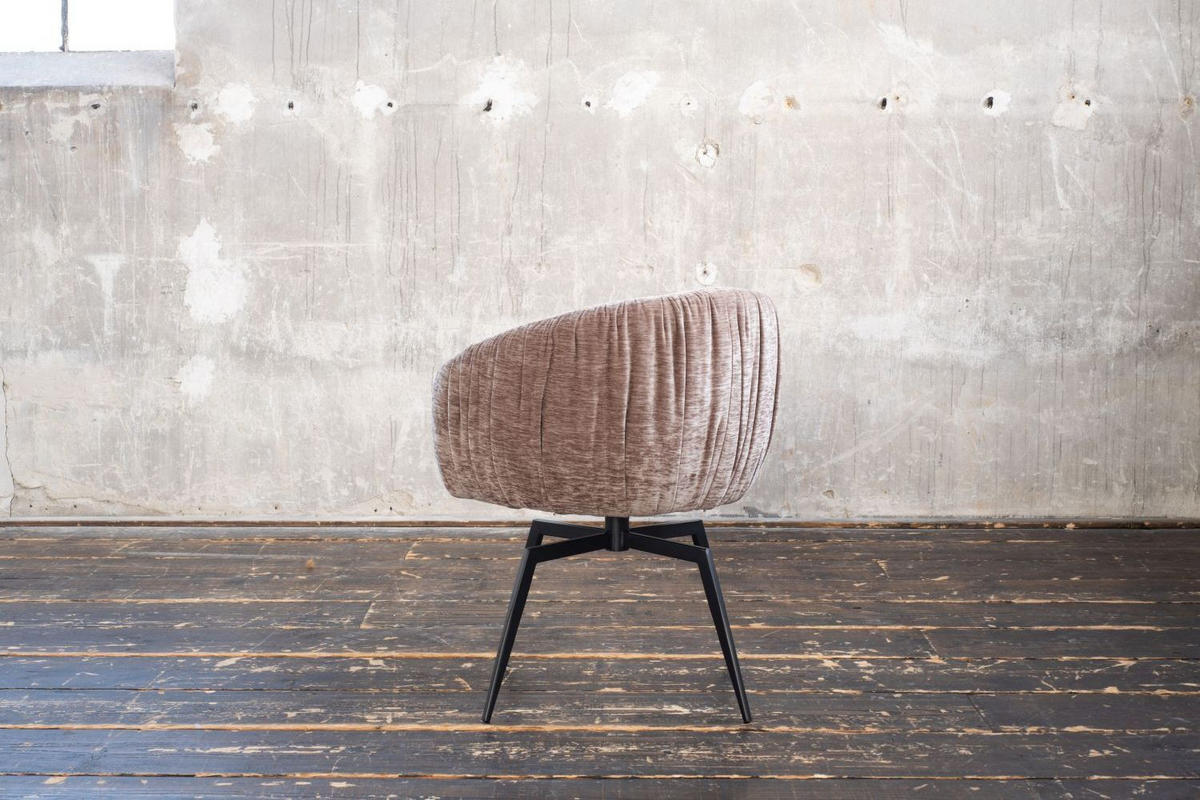 ESSZIMMERSTUHL LIMA Braun Webstoff - Hellbraun/Dunkelbraun, Kunststoff/Textil (57/80/60cm) - KAWOLA