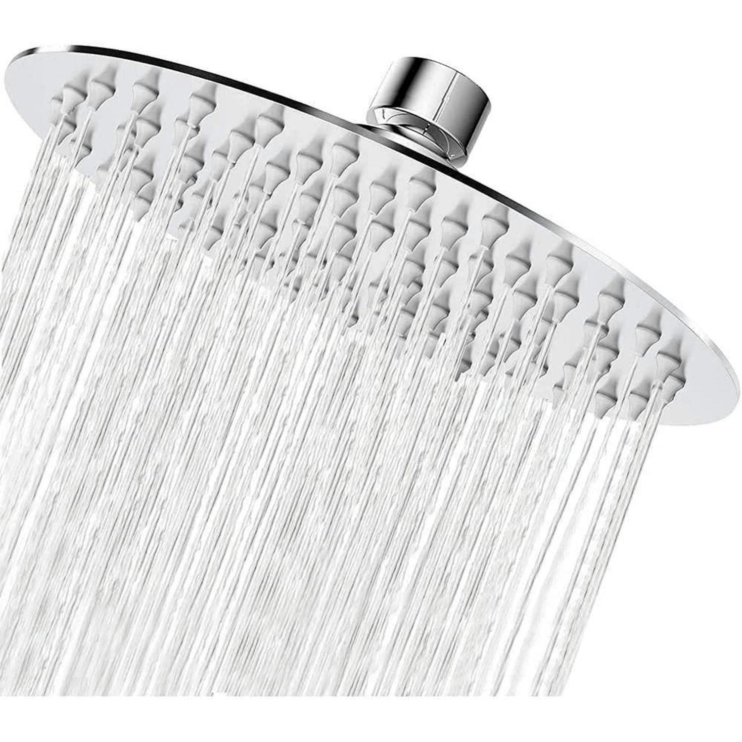 DUSCHKOPF Regendusche 20 cm Rund Edelstahl Chrom - Silberfarben, Metall (20/12.7/20cm)