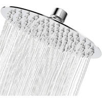 DUSCHKOPF Regendusche 20 cm Rund Edelstahl Chrom - Silberfarben, Metall (20/12.7/20cm)