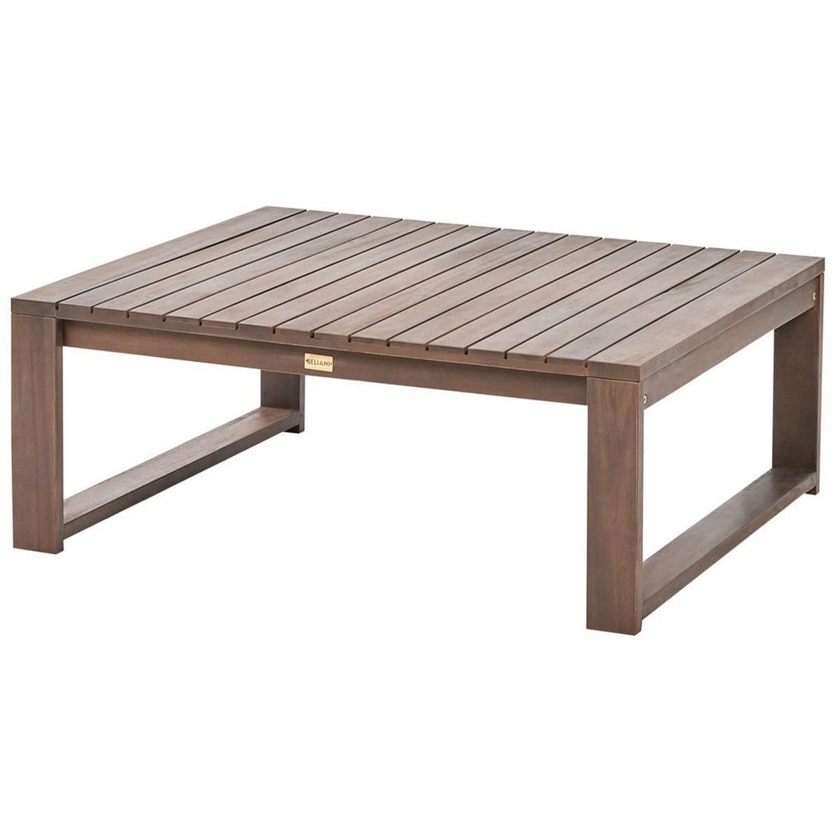 LOUNGE SET 4-Sitzer zertifiziertes Holz dunkelbraun rechtsseitig modular Auflagen taupe Timor II - Dunkelbraun, Holz - Beliani