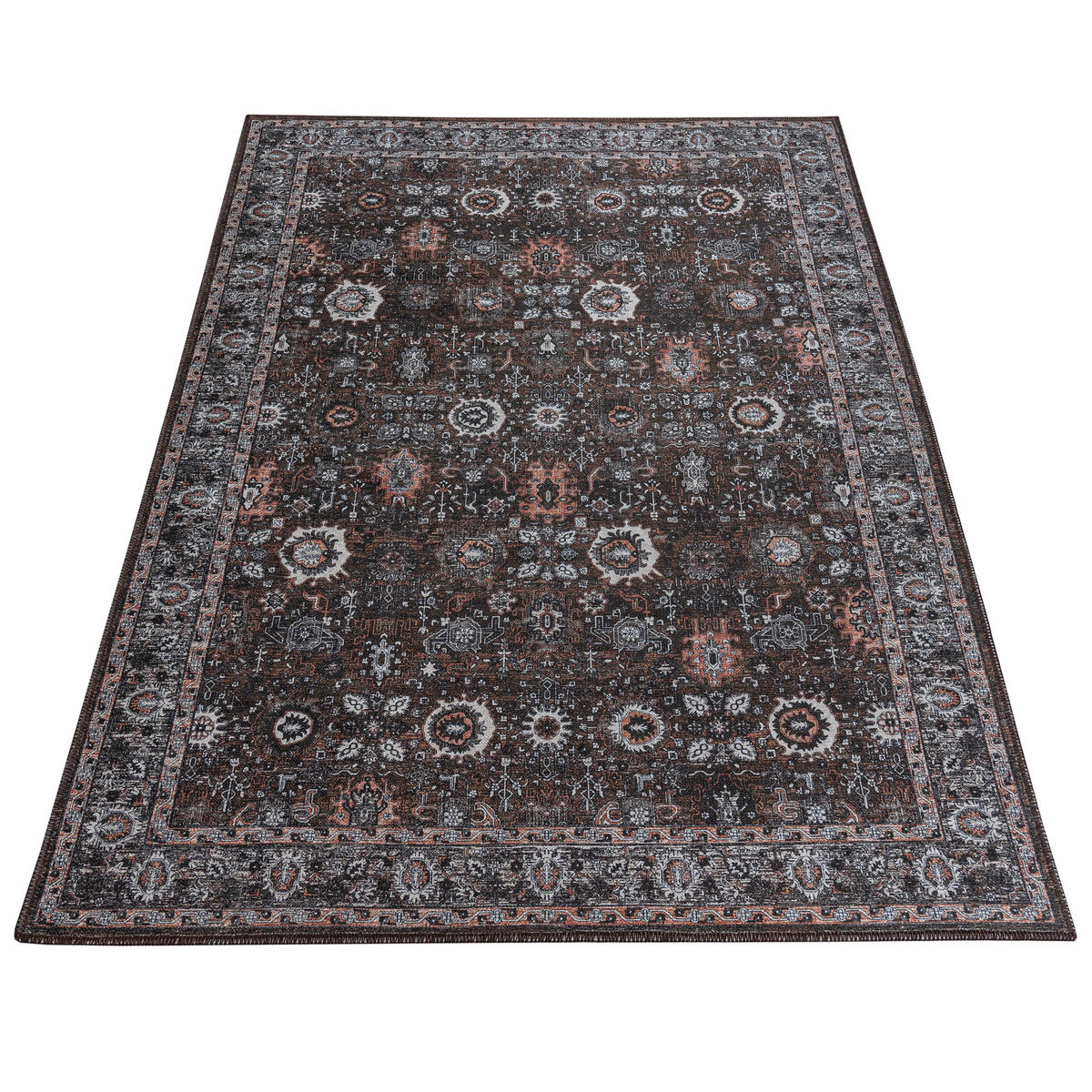 TEPPICH RITZ Dunkelgrau 120/170 cm - Dunkelgrau, Textil (120/170cm) - Tapiso