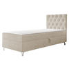 BOXBETT Chester 1, Seite: Rechts - Silberfarben/Naturfarben, Holz/Textil (90/200cm) - MIRJAN24