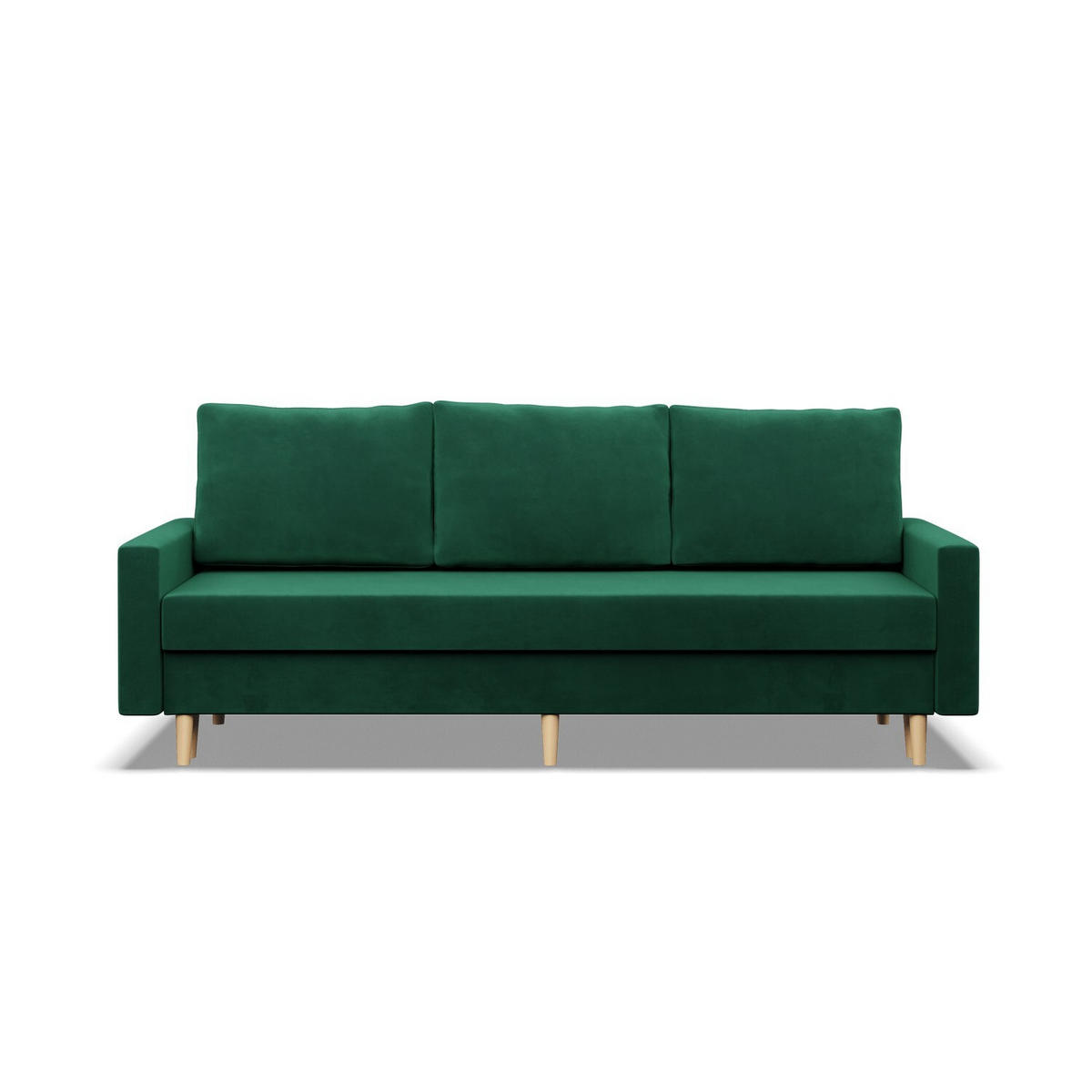 SOFA Blank flaschengrün 212/92/92 - Grün, Textil (212/92/92cm) - SIMKAM Furniture