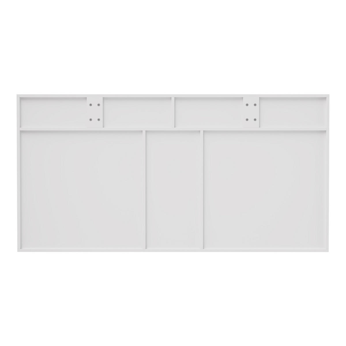 HOMAVO Sideboard mit 4 Schubladen – Anrichte – Kommode – Maße: 160 x 81 x 40 cm (L x H x P) - Weiß, Holzwerkstoff/Metall (160/81/40cm) - HOMAVO