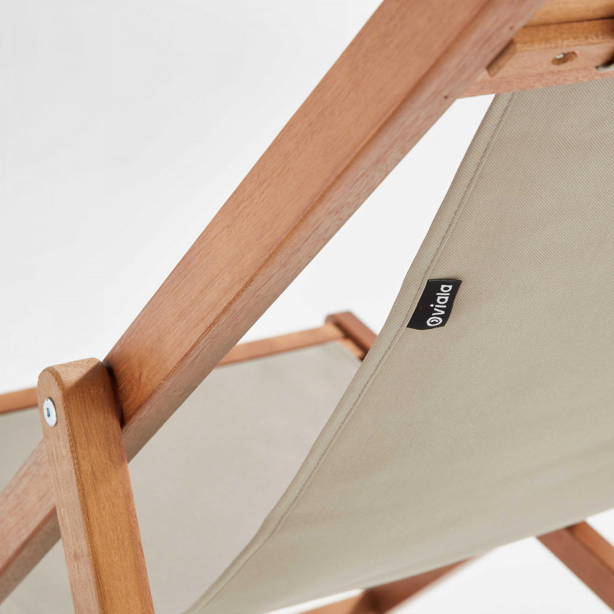 LIEGESTUHL 2-tlg., Taupe - Taupe, Holz (62/88/105cm) - Oviala