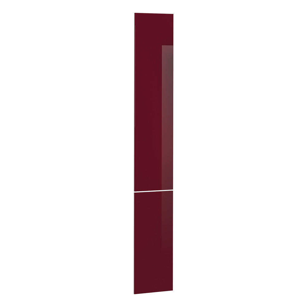 K&Ouml;KSFRONT R-Line R&ouml;d h&ouml;gblank 29.6x196 cm m&ouml;belfront f&ouml;r h&ouml;gt utdragssk&aring;p 196/29.6/1.6 cm