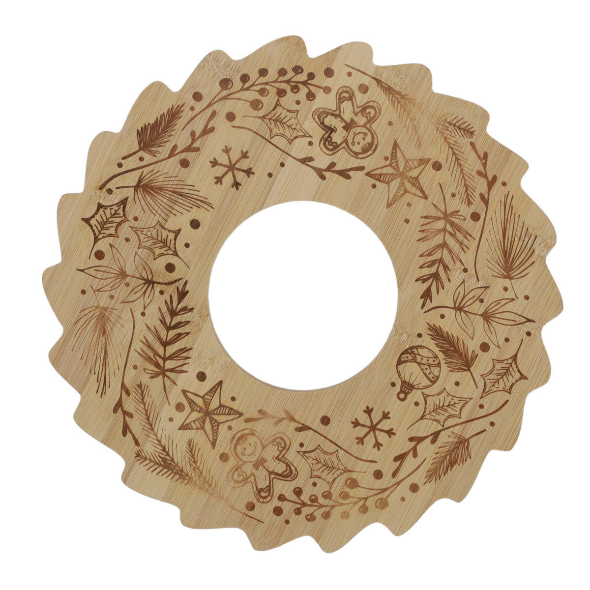 BAMBUSTABLETT Bellune Ø 30 cm - Braun, Naturmaterialien (30/1.2/30cm) - Excellent Houseware