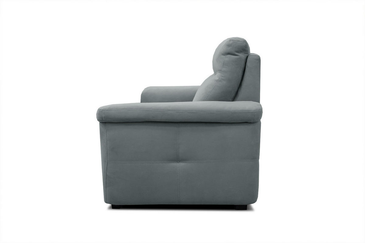 SOFA JONES 2-Sitzer, blaugrau - Blaugrau, Holzwerkstoff/Textil (166/102/99cm) - Courtois Laville