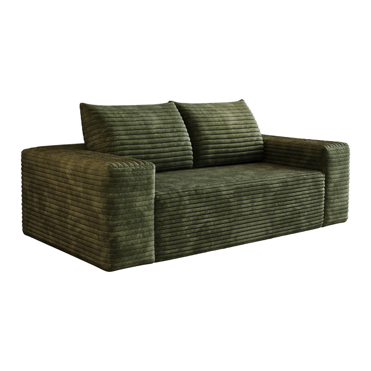 2-SITZER-SOFA DE-34704 Boneless-Modul Grün - Grün, Textil (90/83/180cm) - ComfortXL
