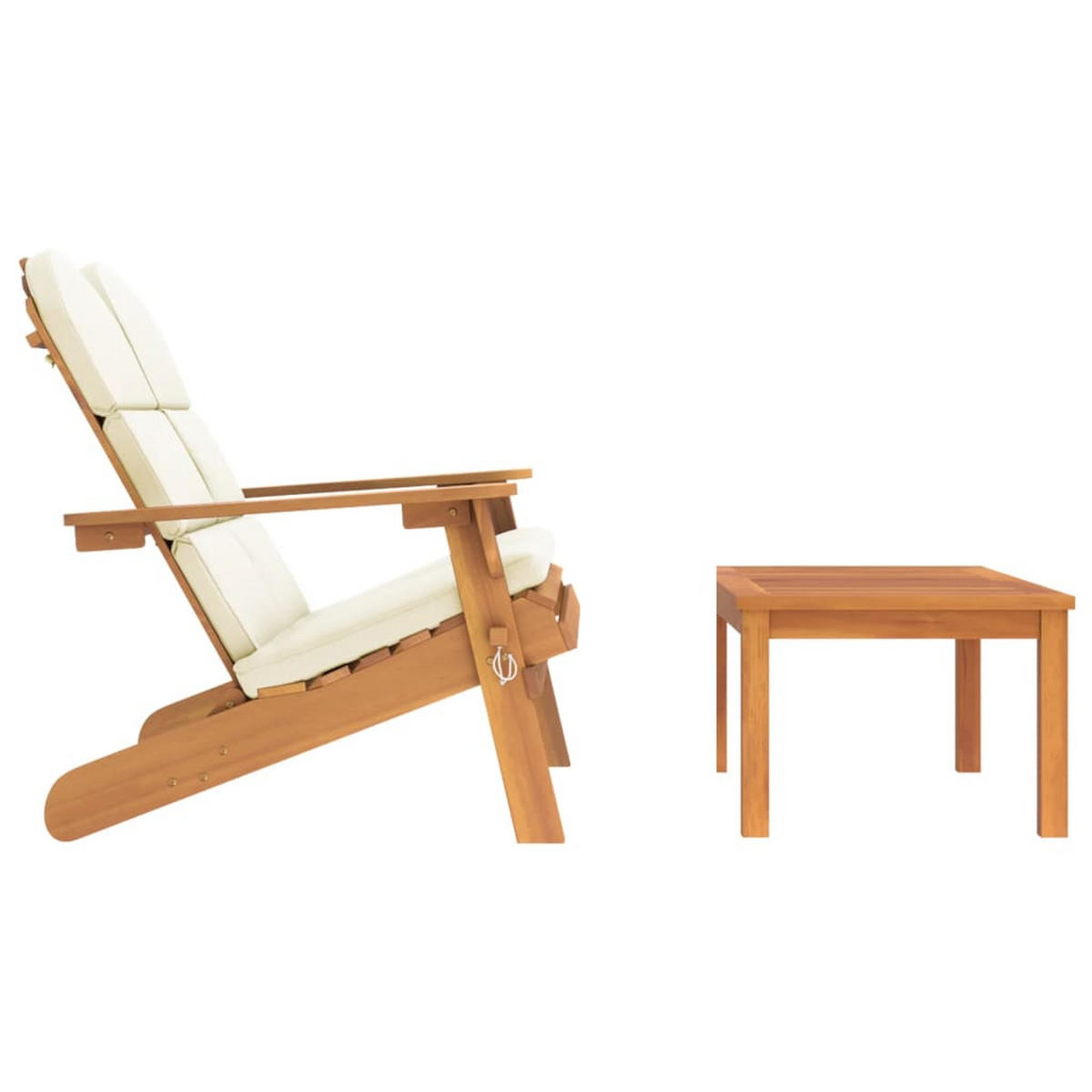 2-TLG. Garten-Lounge-Set Adirondack Massivholz Akazie - Braun, Holz (126/90/84cm) - furnicato
