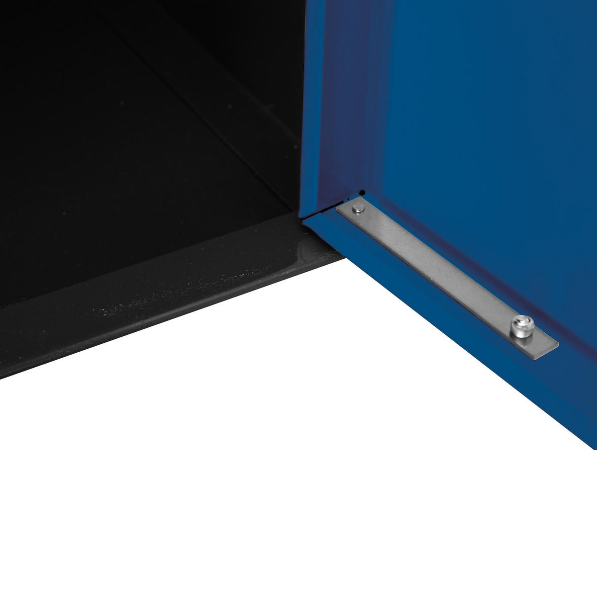 SCHLIESSFACHWÜRFEL Blocky mit Zylinderschloss + 2 Schlüssel 40x40x40cm Anthrazit/Enzianblau - Anthrazit/Dunkelblau, Metall (40/40/40cm) - PROREGAL