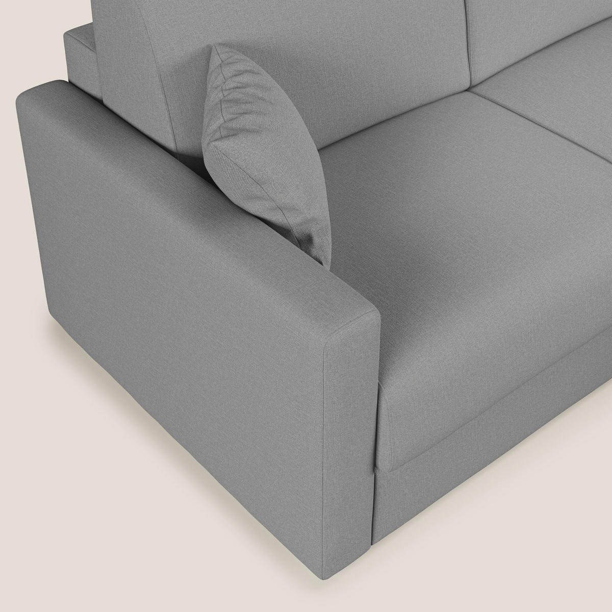 ECKSOFA LINKS Chris - Grau, Textil (248/96cm) - Divani.store
