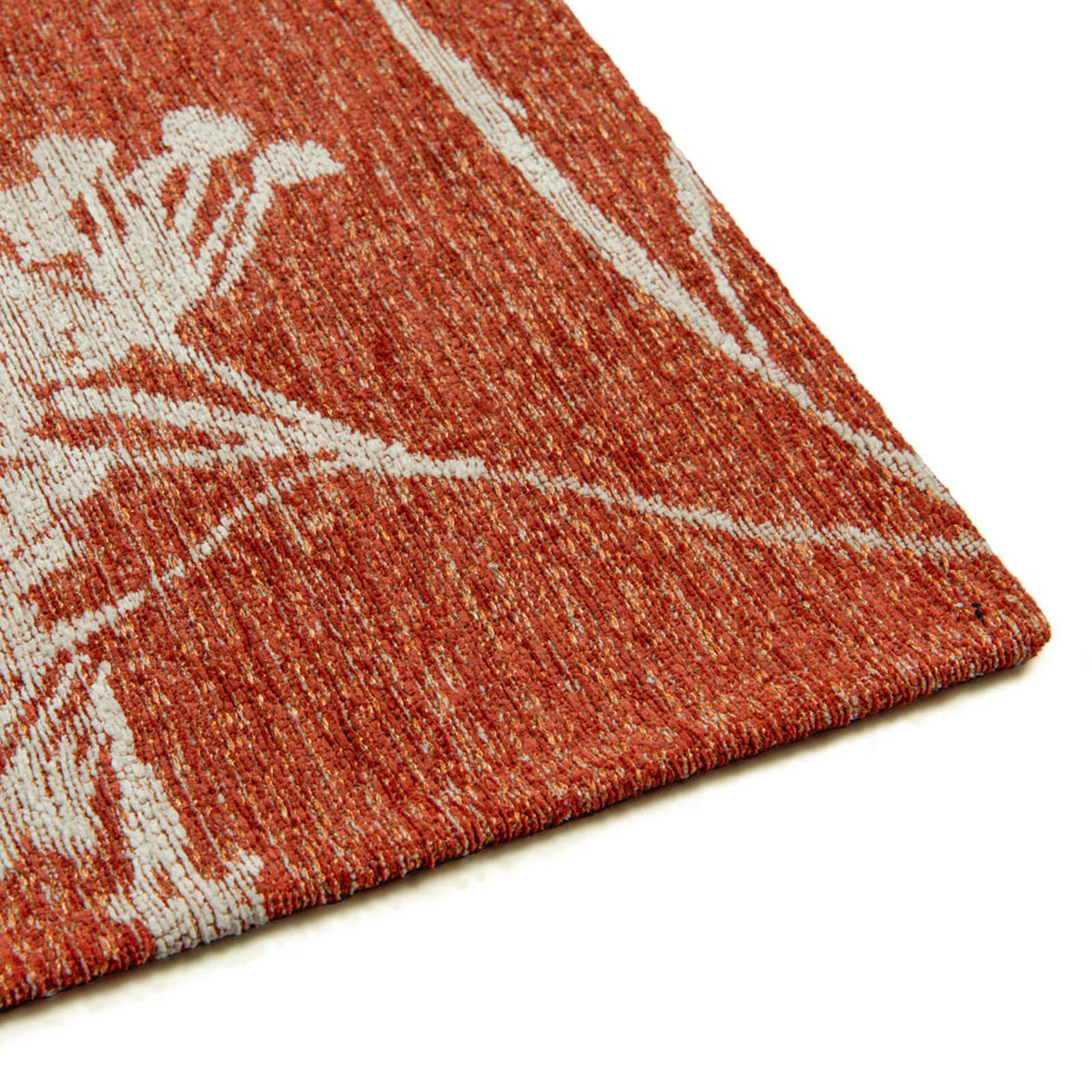 TEPPICH Parsley Inflorescence 80/150 cm - Rot, Textil (80/150cm) - Lola&Moi