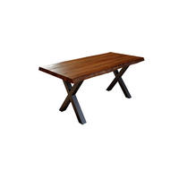 ESSTISCH XEREZ - Schwarz/Braun, Holz/Metall (90/180/79cm) - SAM