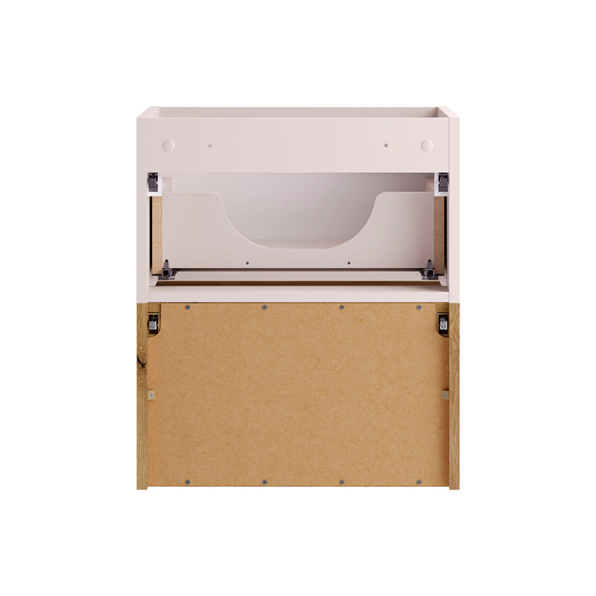 WASCHTISCHUNTERSCHRANK 50.4cm Riva Kaschmir - Beige, Holzwerkstoff (50.4/60/40cm) - Petits-meubles