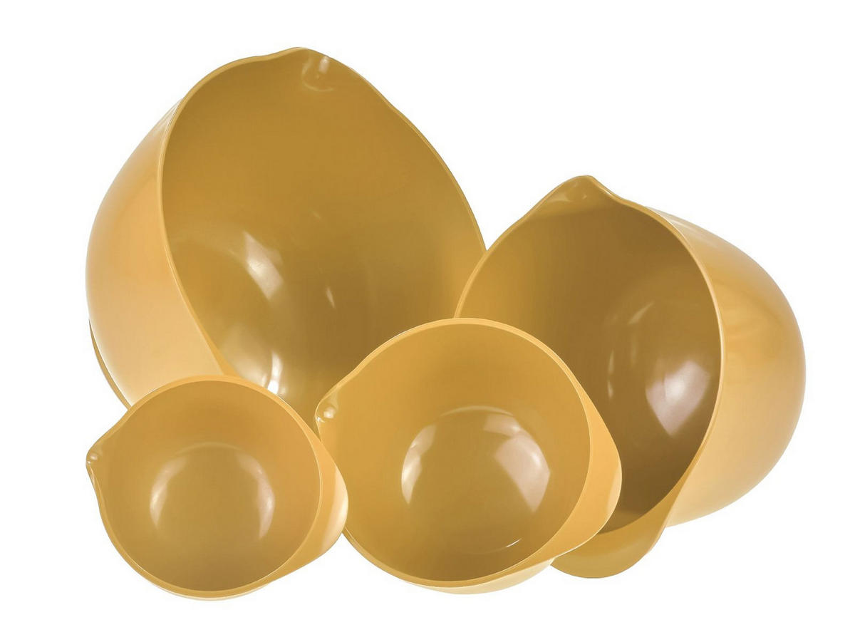 RÜHRSCHÜSSEL-SET Margrethe New gelb (4tlg) - Gelb, Kunststoff (21/15cm) - Rosti