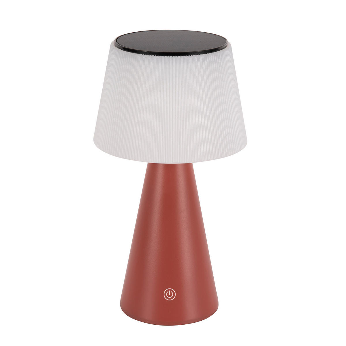 TISCHLEUCHTE Brennert 13/23.9/13 cm - Rot, Metall (13/13/23.9cm) - ZMH