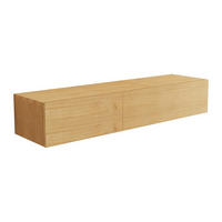 WASCHBECKENUNTERSCHRANK - 150cm x 40cm - Mindiholz - naturfarben hell - TIDORE - Naturfarben, Holz (150/27/40cm) - Vente-Unique