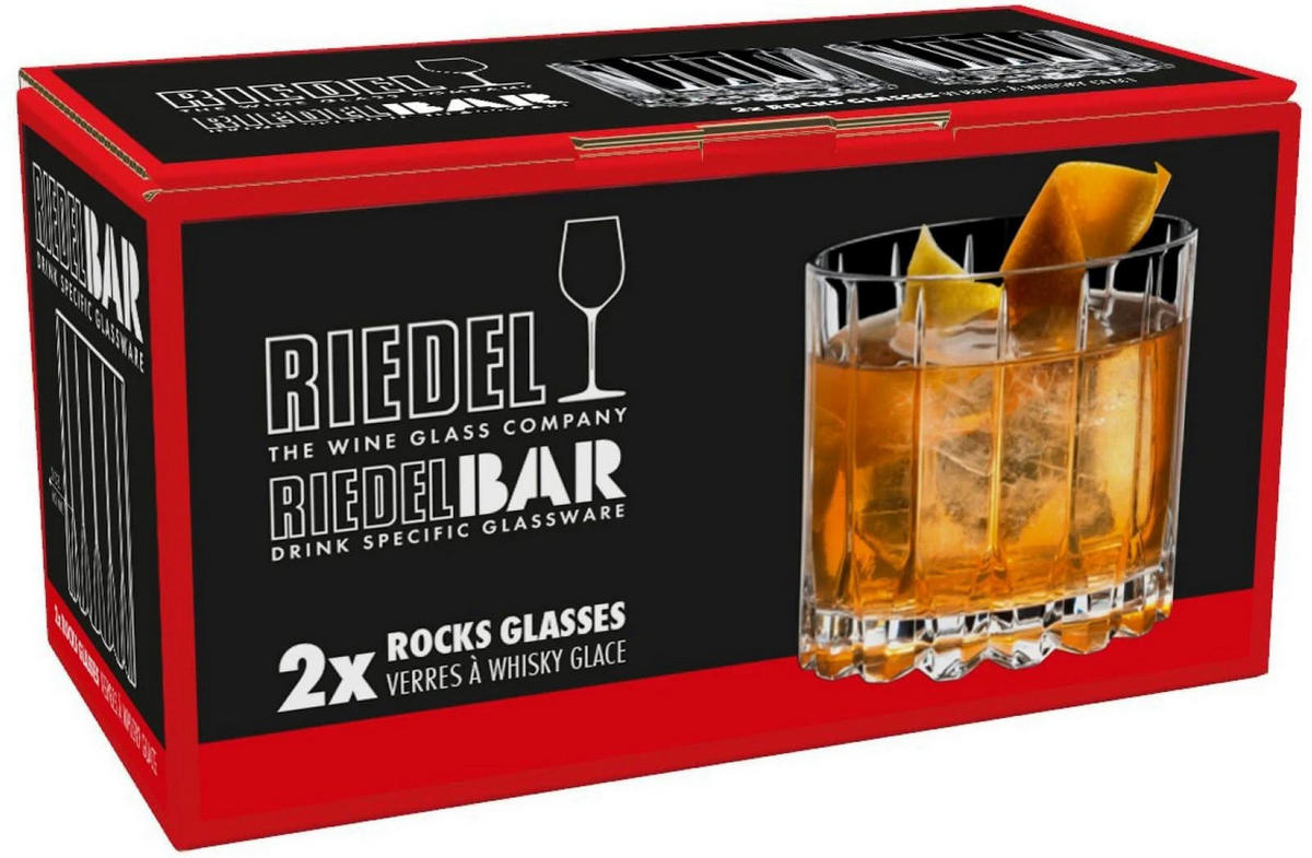 WHISKYGLAS Drink Specific Glassware Rocks 2er-Set, Glas, 283 ml - Transparent, Glas (0.28L) - Riedel
