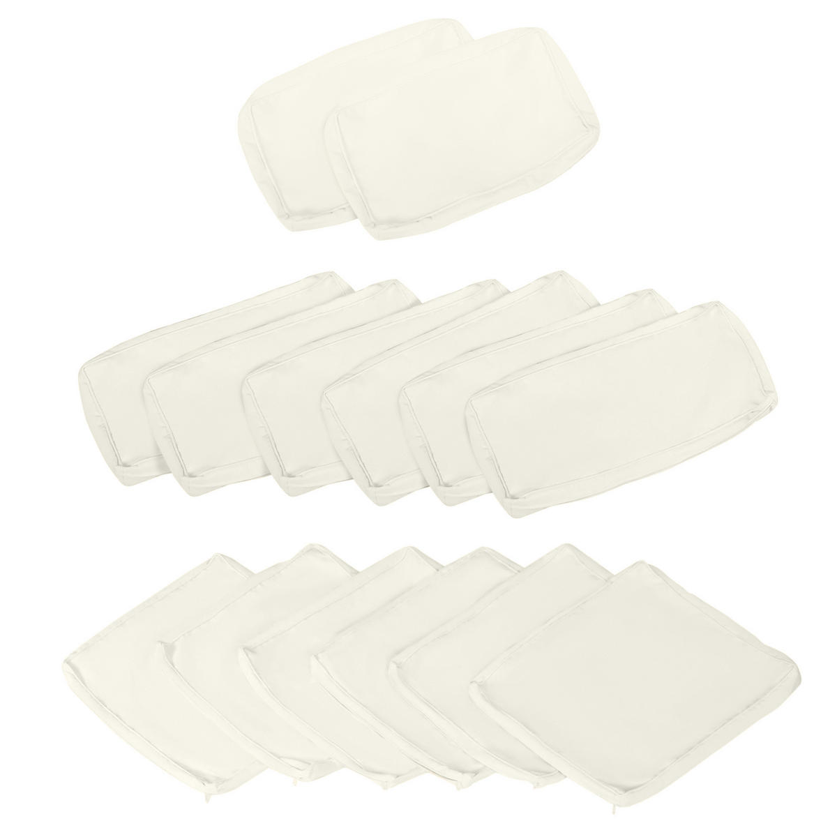 SESSELAUFLAGEN Creme 1 Stück - Beige, Kunststoff (8/65/65cm) - GiPP