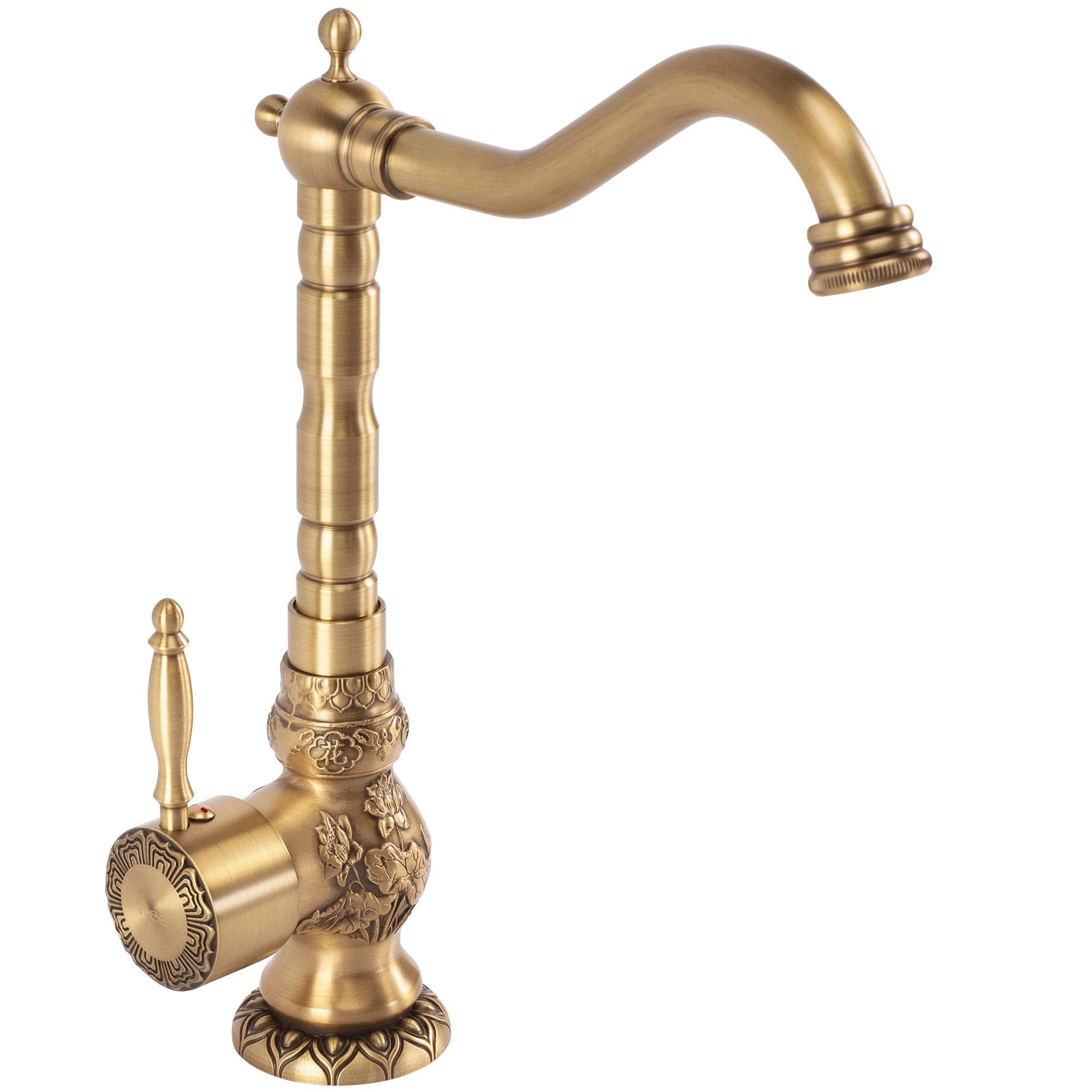 KÜCHENARMATUR Waschbeckenarmatur Rea Venice Antique Bronze - Braun, Metall (10/32/23cm) - REA
