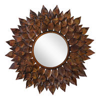 WANDSPIEGEL Braun Ø 73 cm - Braun, Metall (73/4/73cm) - WOMO-DESIGN