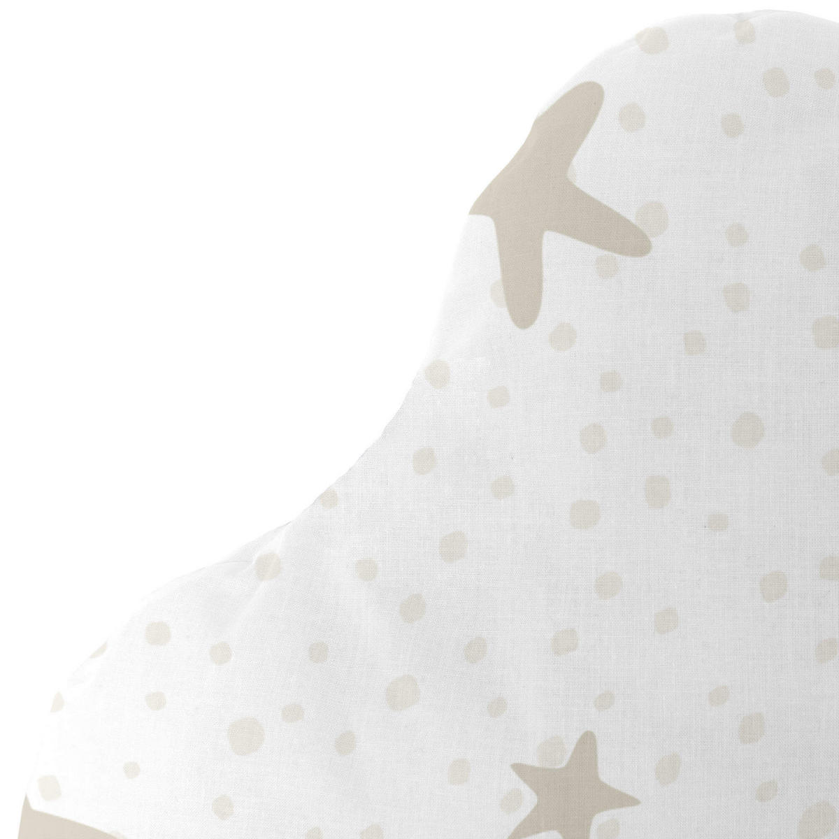 KISSEN little star 60x40 cm beige - Beige, Textil (60/40cm) - Happy Friday