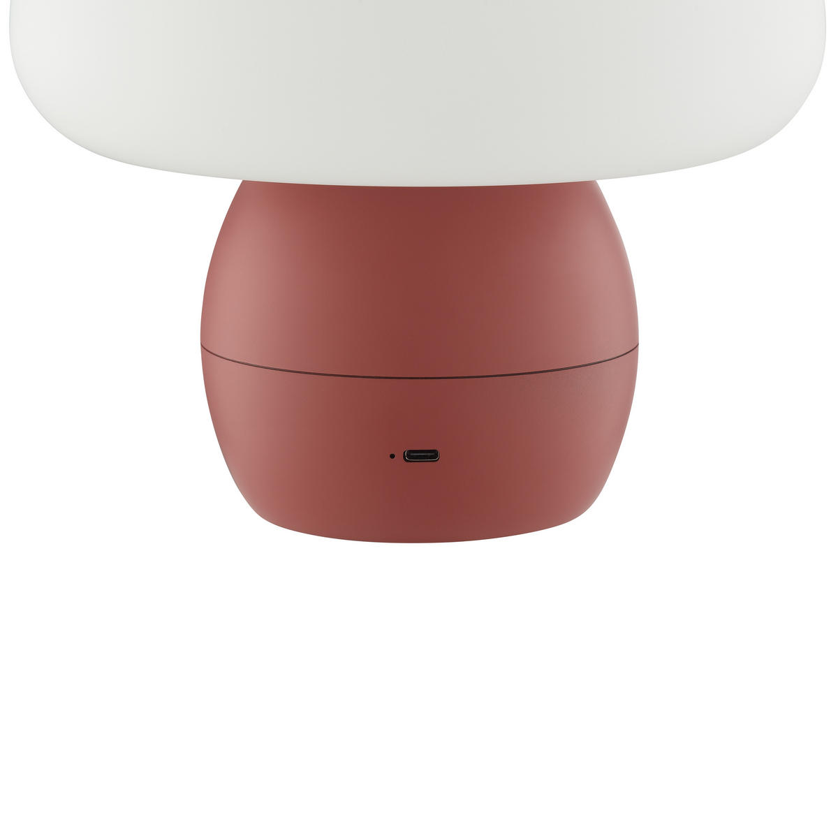 TISCHLEUCHTE Dupos Rot 22/22/22,2 cm - Rot, Kunststoff (22/22/22.2cm) - Brilliant