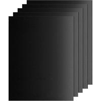 GRILLMATTE 5er Set 40 x 32 cm Antihaft Wiederverwendbar - Schwarz, Kunststoff (3.3/0.5/4cm)
