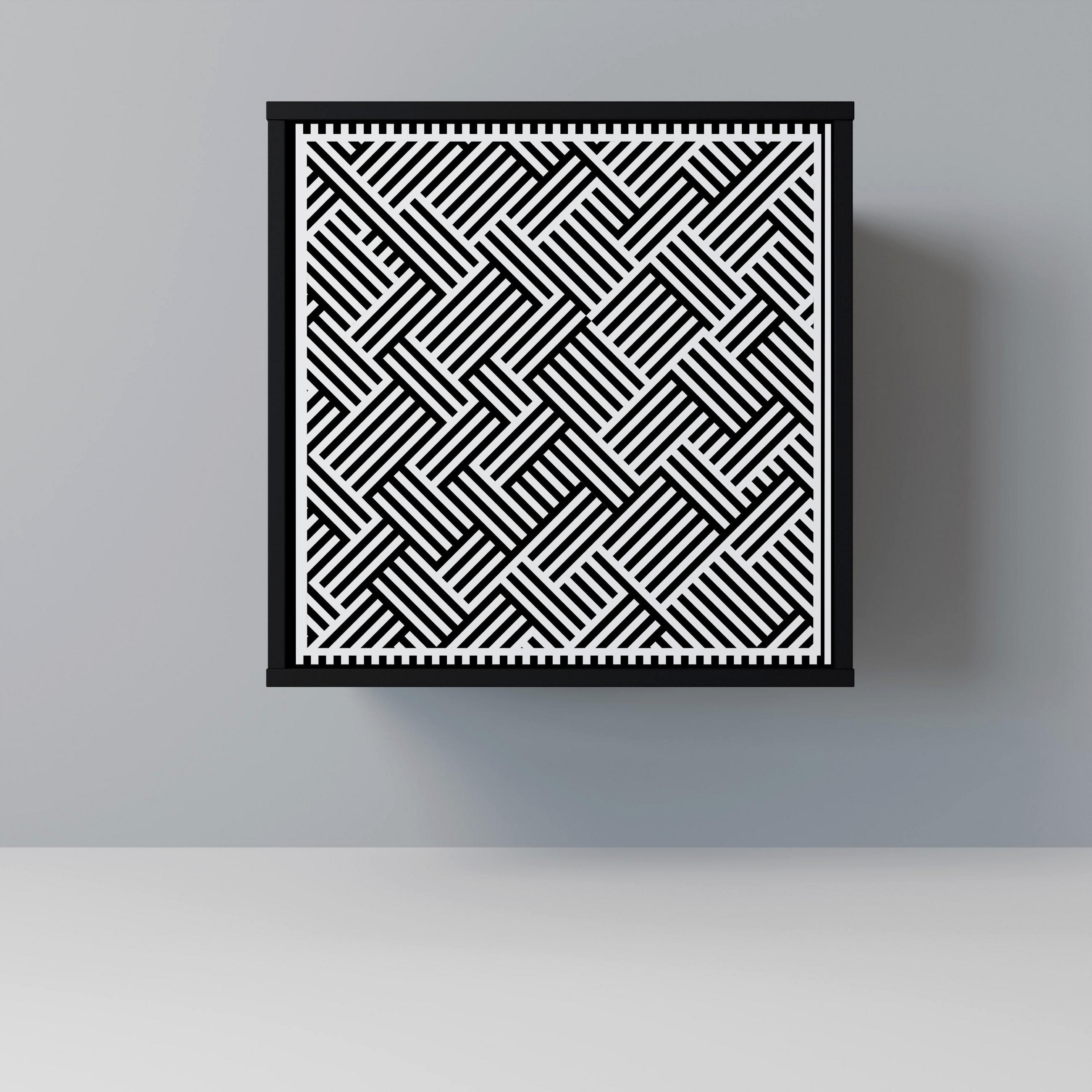 SpaceRebels Sideboard Schwarz 57.5x57.5x42 cm