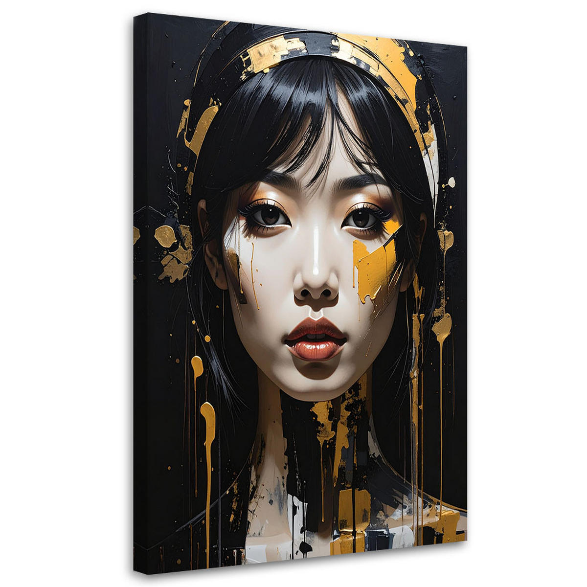 LEINWANDBILD Menschen & Charaktere 80x120cm - Schwarz, Textil (80/120cm) - Feeby