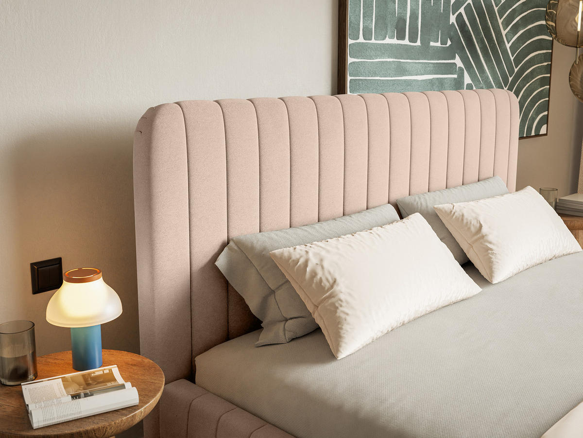 POLSTERBETT Orasi 160x200 cm, Altrosa - Rosa, Textil (200/160cm) - Fedve