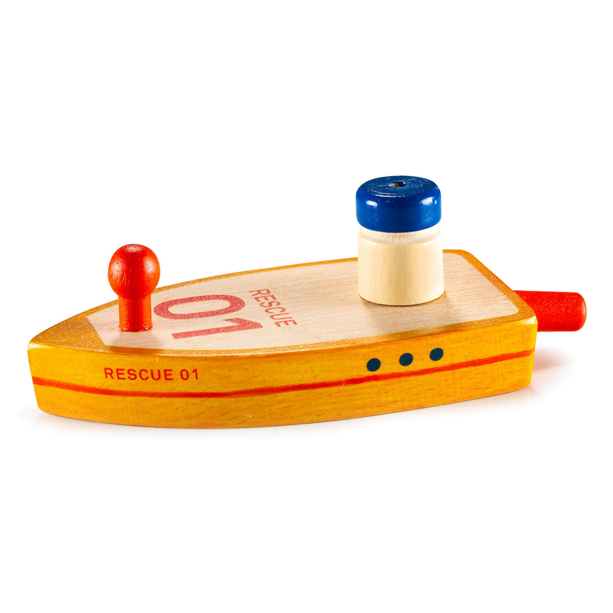 SPIELZEUGBOOT Baloon Pusters Rescue 01,, Kiefernholz, Mint - Multicolor, Holz (6/4/13cm)