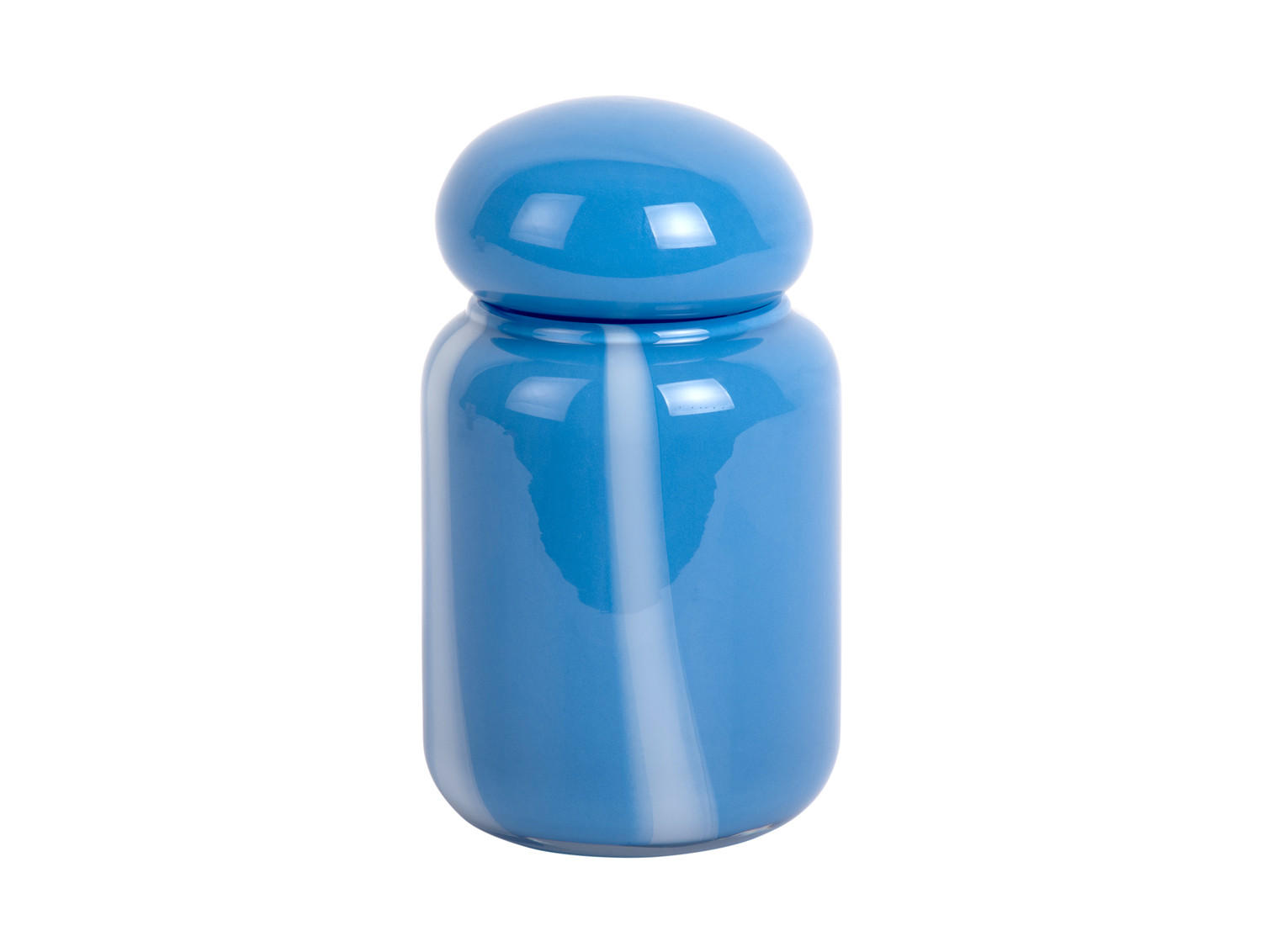 VASE Dulce Raya 10/10/19 cm - Blau, Glas (19cm) - Present Time